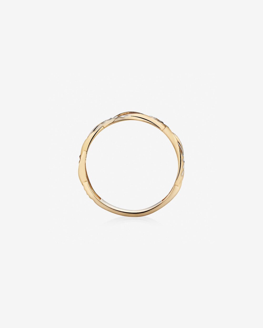 Crossover Ring in 10kt Yellow & White Gold - Image 3
