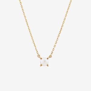 Cultured Freshwater Pearl Necklace in 10kt Yellow Gold